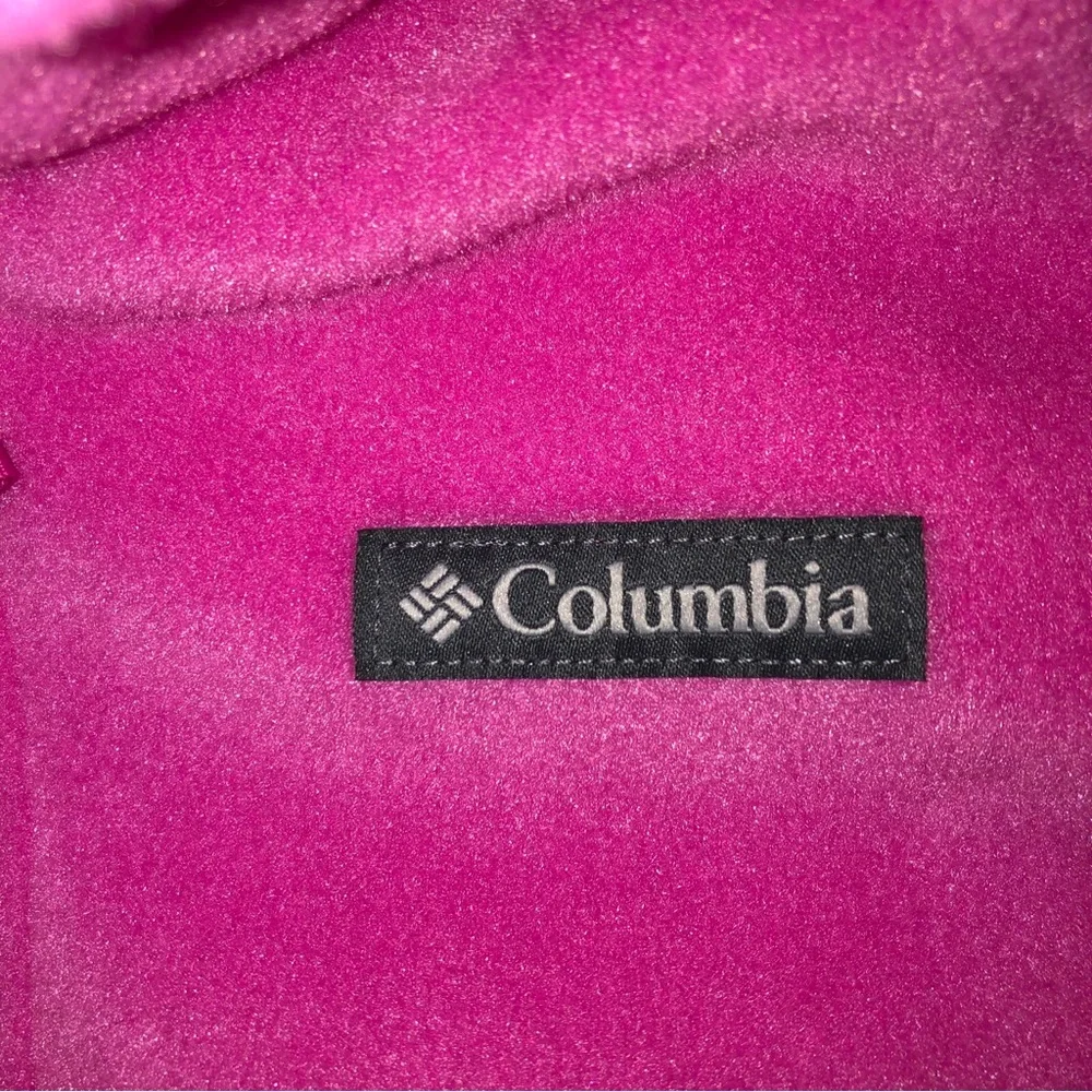 Columbia Hot Pink Full-Zip Fleece Jacket